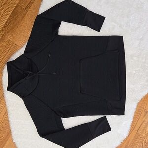 Athleta Black Quilted Sweatshirt, Womens Small, Great Condition